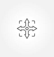 Arrow icon set cursor arrow up down and symbol icons. Modern simple solid arrows collection web design, mobile apps, interface minimal flat, solid line left right top bottom direction path way media vector
