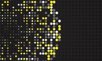 Modern dark background abstract dots pattern vector