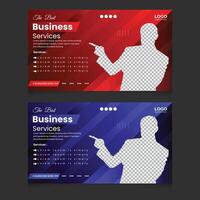 Red color background thumbnail online live stream post-design for your business vector