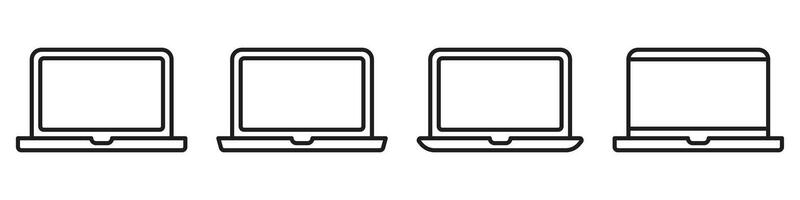 Four cell phones are lined up in a row vector