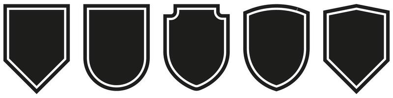 A set of four black and white arrows vector