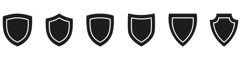 A set of six different types of swords vector