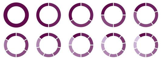 A set of circles with different colors vector