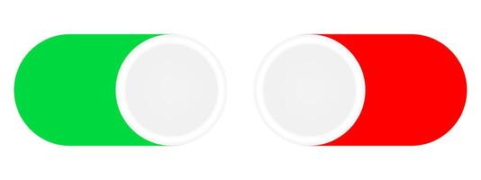 Two red and green circles with the flag of italy vector