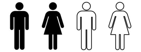 Four people standing in front of a white background vector