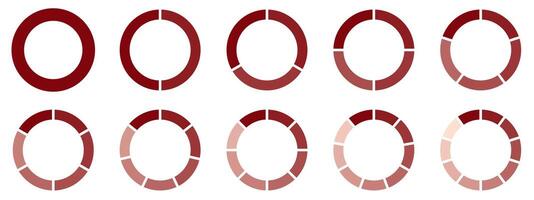 A set of circles with different colors vector