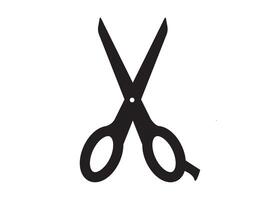 scissors icon simple vector