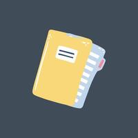 document in flat design. vector