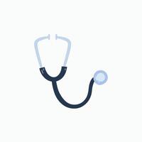 stethoscope in flat design. vector