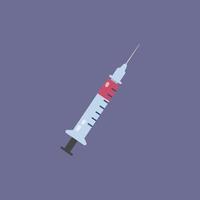 Injection tool in flat design. vector