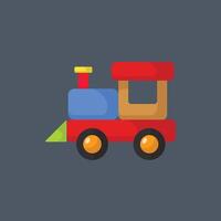 train toy in flat design. vector