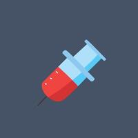 injection tool in flat design. vector