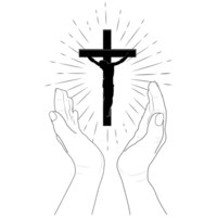 Hands in prayer. Symbol openness heart and desire for spiritual connection. Hope for divine guidance or support. Expression gratitude. Conversation with God. png