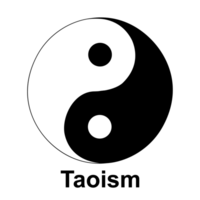 yin e yang. taoísmo símbolo. Preto e branco. dois oposto mas complementar forças. harmonia e Saldo dentro vida. png