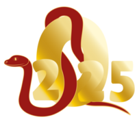 The year of the snake with the number 2525 png