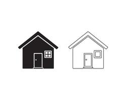 Home symbol rendered in fine lines on a white background vector