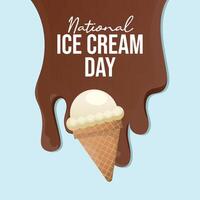 National Ice Cream Day design template good for celebration usage. National Ice Cream Day design. flat design. eps 10. vector