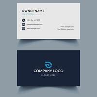 Simple Business card template, Clean professional business card template, visiting card, business card design template. vector