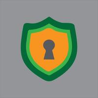 shield lock icon design vector