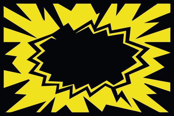 Explotion chat cloud comic style, unique cloud chat alternative
