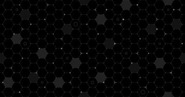 VR HUD futuristic interface hexagons grid. Spaceship head up display line and dot seamless pattern. Digital UI screen hex mesh. GUI hi tech visor hexagonal backdrop design. FUI Sci Fi dashboard. Eps vector