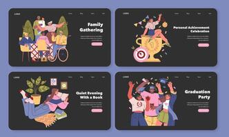 Artistic Illustrations Designed Specifically for Various Celebrations and Joyful Gatherings vector