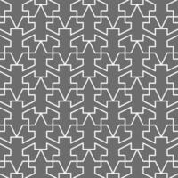 Seamless abstract geometric pattern with interlocking white lines on a gray background. Suitable for various creative projects or decorative elements. vector