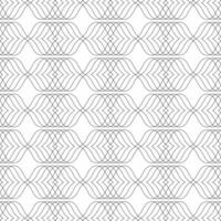 Seamless wavy pattern with overlapping curved thin lines on a white background. Suitable for various creative projects or decorative elements. vector