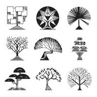 Geometric Tree Design vector
