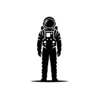 Versatile Astronaut Silhouette for Science Fiction Day and Space Exploration Events vector