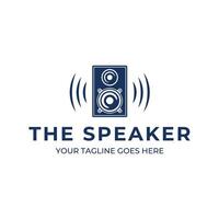 Speaker logo design template vector