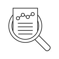 Audit and data analysis icon. Financial assessment icon. vector