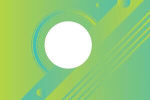 Modern Green geometric gradient overlap circle white, light green and yellow abstract background design vector