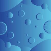 Modern Blue and trendy round shape abstract background. Geometric texture with seamless patterns with stripes and circles vector