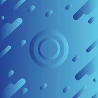Futuristic circle blue abstract background. Drop and lines use for banner, cover, poster, wallpaper, design with space. vector