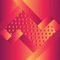 Modern abstract background red orange gradient color Square Shape abstract light diagonal background. vector