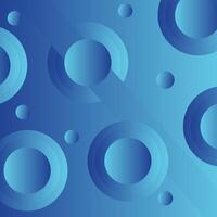 Modern Blue and trendy abstract background. Geometric texture with seamless patterns turquoise with stripes and circles vector