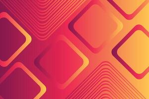 Creative rectangle rounded square shapes abstract background Colorful Orange Background with Abstract Fluid Shape vector
