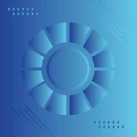 Modern rounded Rectangle square shapes Blue gradient abstract background. Design template for brochures, flyers magazine design vector