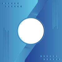 Blue gradient abstract background with geometric shape. vector