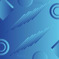 Modern Futuristic abstract Blue gradient geometric round circle shape and line background vector