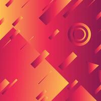 Stylish and contemporary abstract Orange Square line background with smooth curves and vibrant gradient, perfect for modern and elegant wallpaper design vector