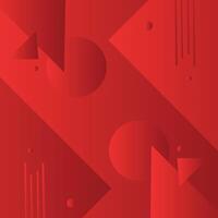 Modern and trendy Red Gradient Triangle rectangle shapes abstract background. Futuristic design vector