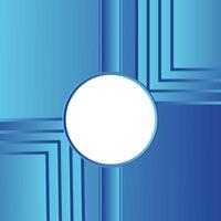 Blue gradient abstract rectangle shape background with white Frame in center geometric shape. vector