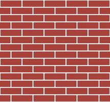 brick wall - red bricks pattern, color seamless repeatable pattern texture background vector