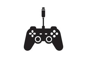 A black and white image of a game controller vector