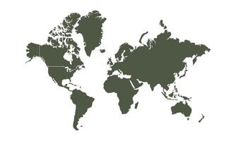 World map file on white Background vector