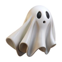 classic Halloween ghost, represented as a floating white sheet with eye holes cut out png