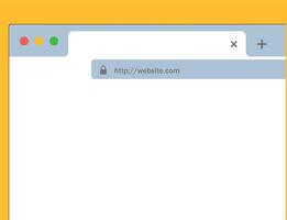 Web browser, internet browser search engine. Search bar for ui ux design and web site. Search address and navigation bar icon. Collection of search form templates for websites on yellow background vector