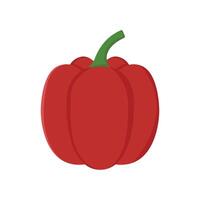 red pepper isolated on white background design template vector